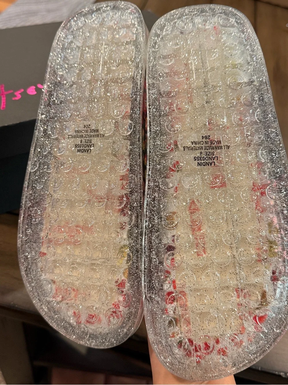 Betsey Johnson Colorful Platform Jelly Sandal Fruity Landin #083